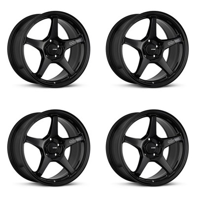 (4X) Enkei TS-5 Wheels [17x8 / 5x114.3 / ET:40 / CB:72.6] Gloss Black