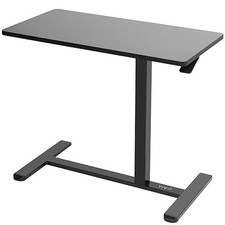 VIVO Pneumatic 32" x 16" Over Sofa Laptop Table, Mobile Desktop, Black