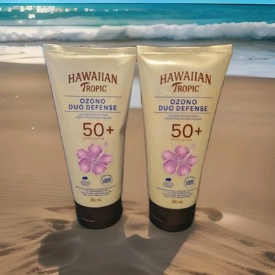 2-Hawaiian Tropic-Ozono-Duo Defense-SPF 50+  180ML Sunscreen Lotion-04/26-NEW!