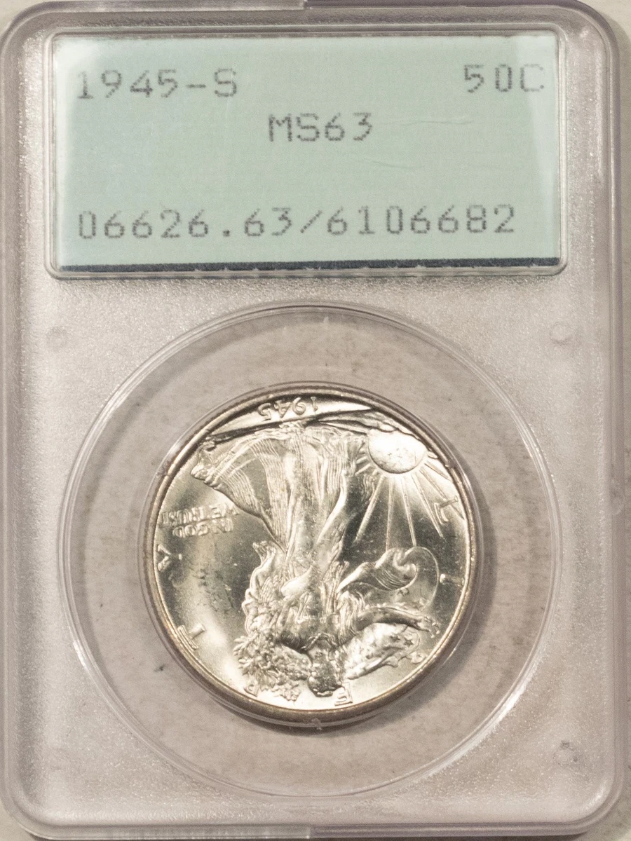 MS 63 Graded 1945 Year Liberty Walking Half Dollars (1916-1947