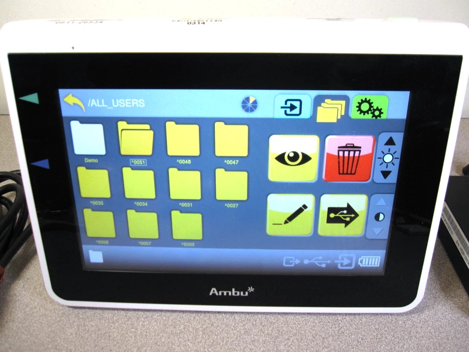 Ambu aView 405002000 Touchscreen Monitor with Power Supply TESTED / WARRANTY - Image 4 of 4