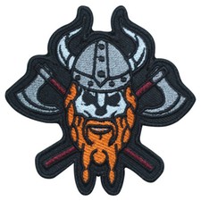 Viking Head Orignal Logo Patch Iron On Sew On Badge Embroidered Patch