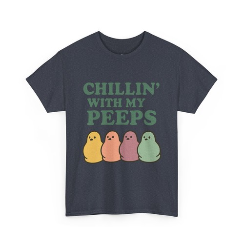 Chillin' with My Peeps T-Shirt, Easter Tee, Marshmallow Chick Shirt, Pastel - Picture 88 of 109