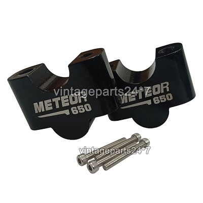 Passend für Royal Enfield Super Meteor 650 Lenkererhöhung, Schwarz