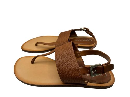 Calvin Klein KCBROKIE2-M Dark Natural 140 Womens Shoes New in Box