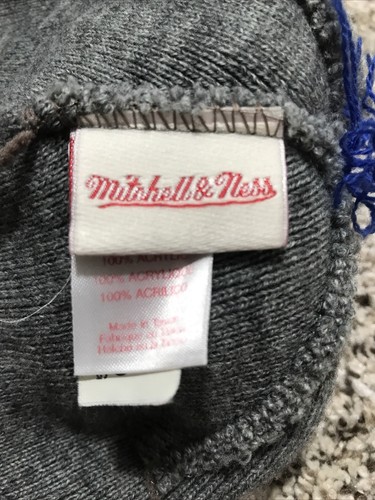 Mitchell & Ness Denver Nuggets blue pom beanie, embroidered logo Rainbow - Picture 5 of 6