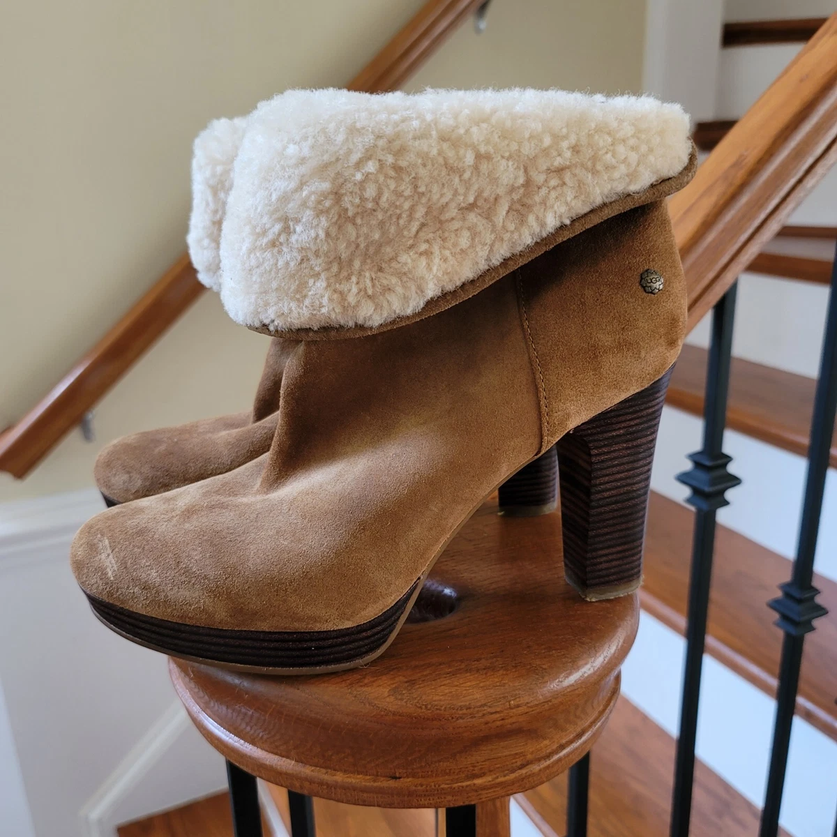 Ugg high sale heel ankle boots