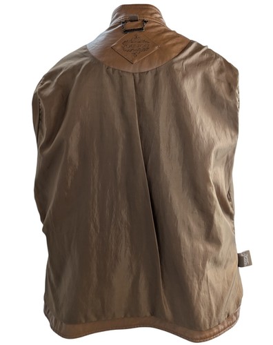 Jou Jou Woman's Size 1X Copper Brown Lined Full Zip Pockets Faux Leather Jacket - Picture 18 of 19