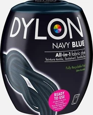 Dylon 350g Washing Machine Dye Pod - Navy Blue for Clothes & Soft Furnishings