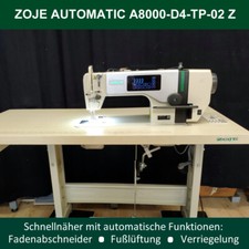 Industrien&auml;hmaschine Zoje A8000 Vollautomatik mit Fadenabschneider + AUFGEBAUT