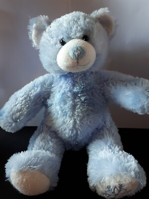 BUILD A BEAR 2007 BÄRENFELL ALL SEASONS WINTER BLAU GLITZER SCHNEEFLOCKE PLÜSCH 43 CM 