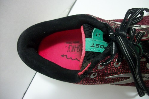 Women's Size 9 BROOKS GHOST 11 Running Shoes Pink, Black & Green GC - Picture 9 of 10