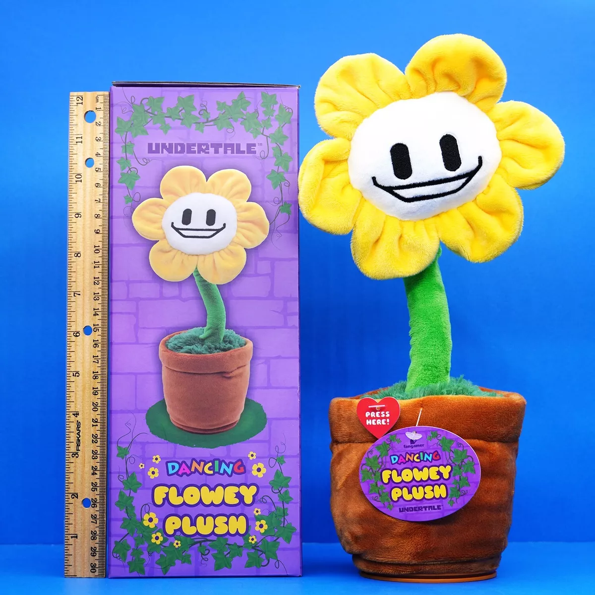 Undertale Musical Dancing Flowey Plush Figure 14” Official Plushie