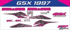 SEADOO GSX 1997 Graphics / Decal / Sticker Kit DARK CUSTOM PINK