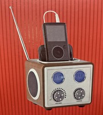 Retro Nostalgic Portable Speaker 3.5mm Jack - Android Device MP3 Laptop  iPod