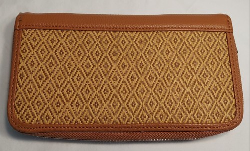 Thirty One All About The Benjamins Diamond Straw Wallet Wristlet Jewell