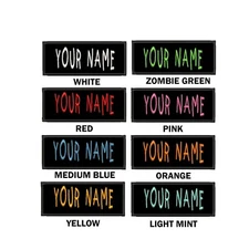 ADULT Custom Costume Cosplay Embroidered Name Tag Patch [IRON-ON] -- YOUR NAME