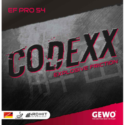 Gewo Codexx EF Pro 54 Tischtennisbelag / NEU und OVP / zum Sonderpreis