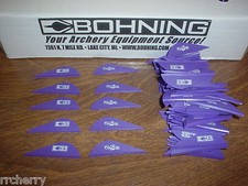 36 Bohning 2" BLAZER Arrow Arrows VANES Archery Purple