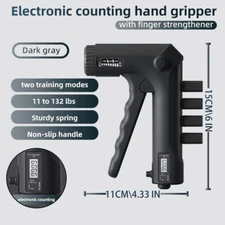 Hand Grip Strengthener with Counter, Digital Hand Dynamometer Grip Strength Meas