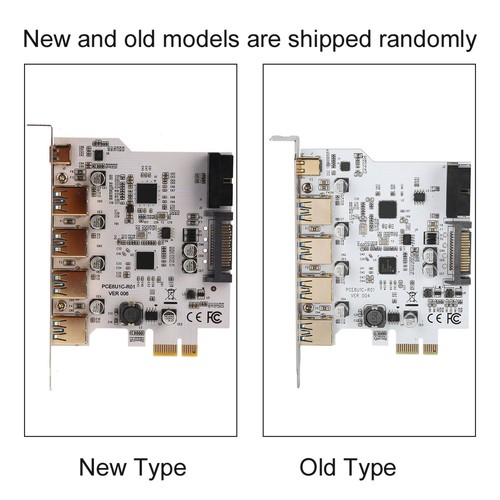 High PCI-E to USB3.0 Type-C Expansion Card Adapter SATA Power Connector TG - Afbeelding 2 van 10