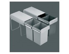 Wesco Doubleboy Semi-Professionnel 2x15 Litre Déchets Séparateur Tri des Déchets