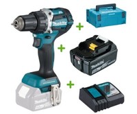 Makita DDF484Z Akku-Bohrschrauber 18V DDF484 Set + 1X Akku 5Ah + Lader + Koffer
