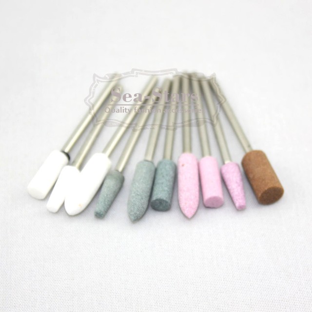 Mixed 100 pcs Dental Lab Gravel Ceramic Thick Mounted Point Burs
