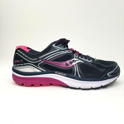Saucony Womens Everun Omni 15 S10316-1 Black Running Shoes Lace Up Size 9.5 Wide 646881972328 | eBay