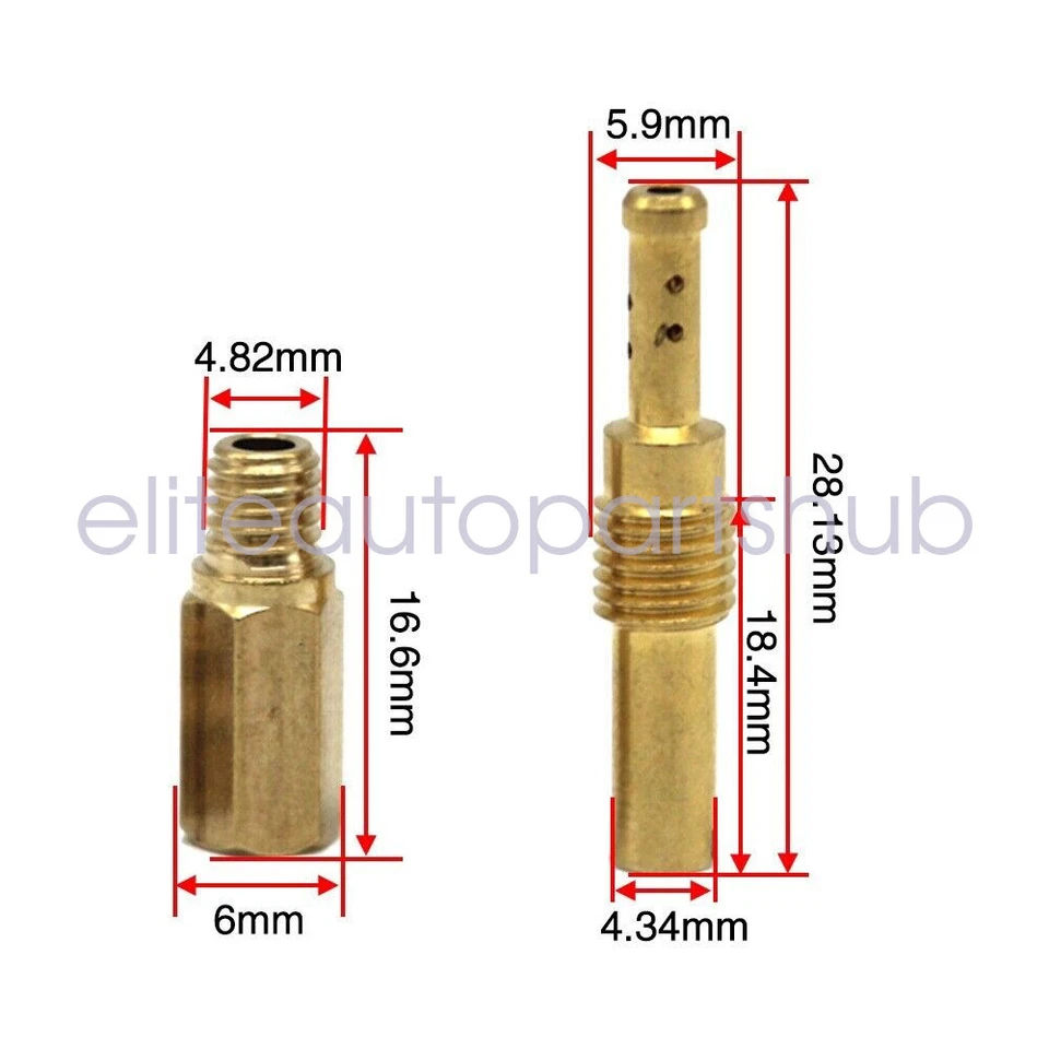 Kit de chorro principal de carburador para Honda CR125R 2005 10 piezas Slow Pilot Jet 10 piezas Foto 2 de 4