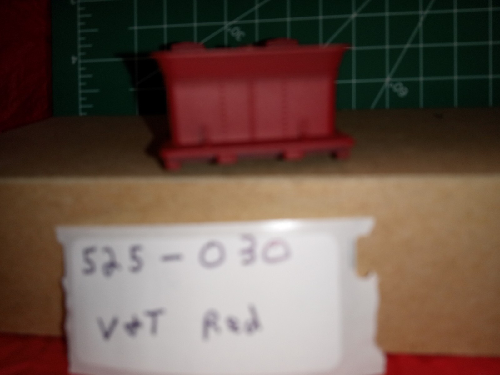 OLD TIME TENDER BODY SHELL V&T RR RED ALL PLASTIC  BY IHC/PERFECTA NEW 525-030