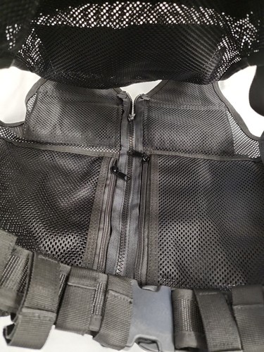 Rothco Tactical Vest Black Nylon Mag Holder Drop Leg Panel Cag Sof Devgru Seal - Picture 6 of 6