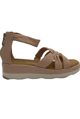 Clarks Collection Ankle Strap Wedge Sandals Clara Rae Light Pink