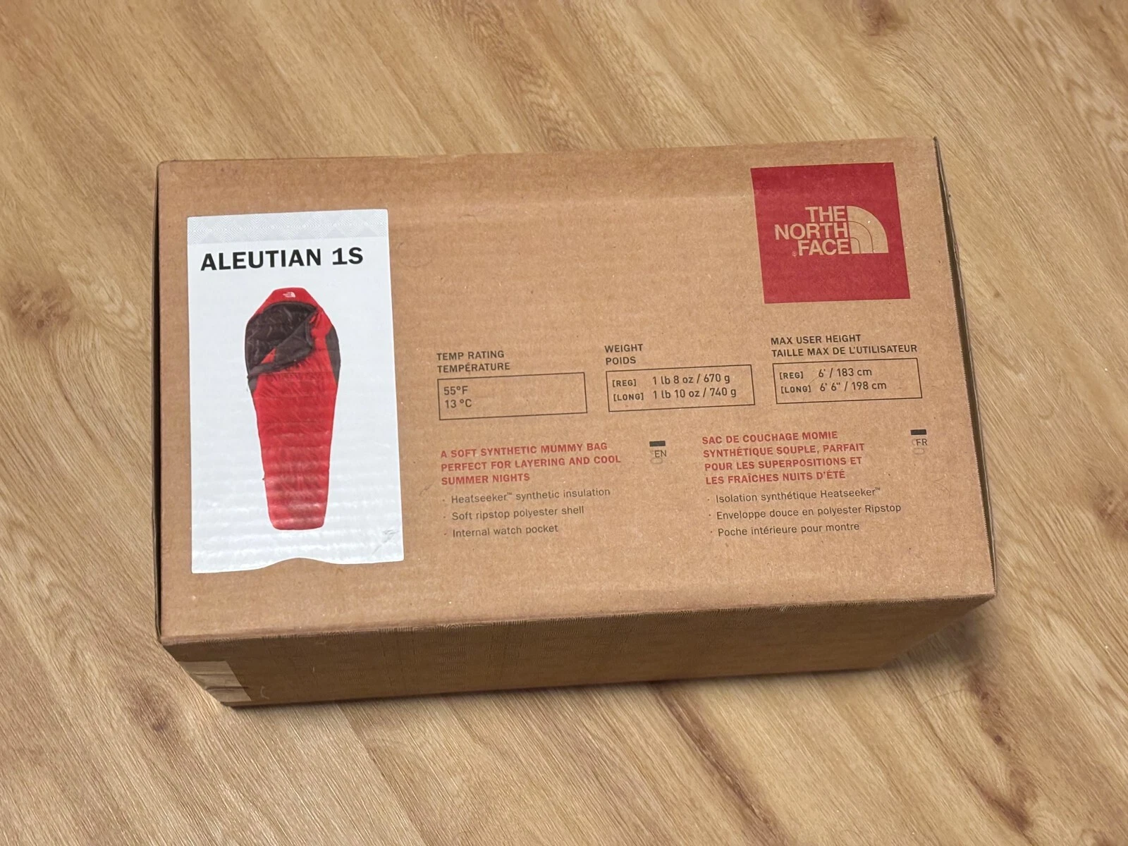 THE NORTH FACE Aleutian 1S Sleeping Bag | 55º F Temp Rating | Adult Unisex | NIB