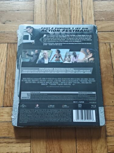 Fast & Furious 7 - Extended Version - Bluray Steelbook - OOP - Neu New & OVP - Bild 2 von 3