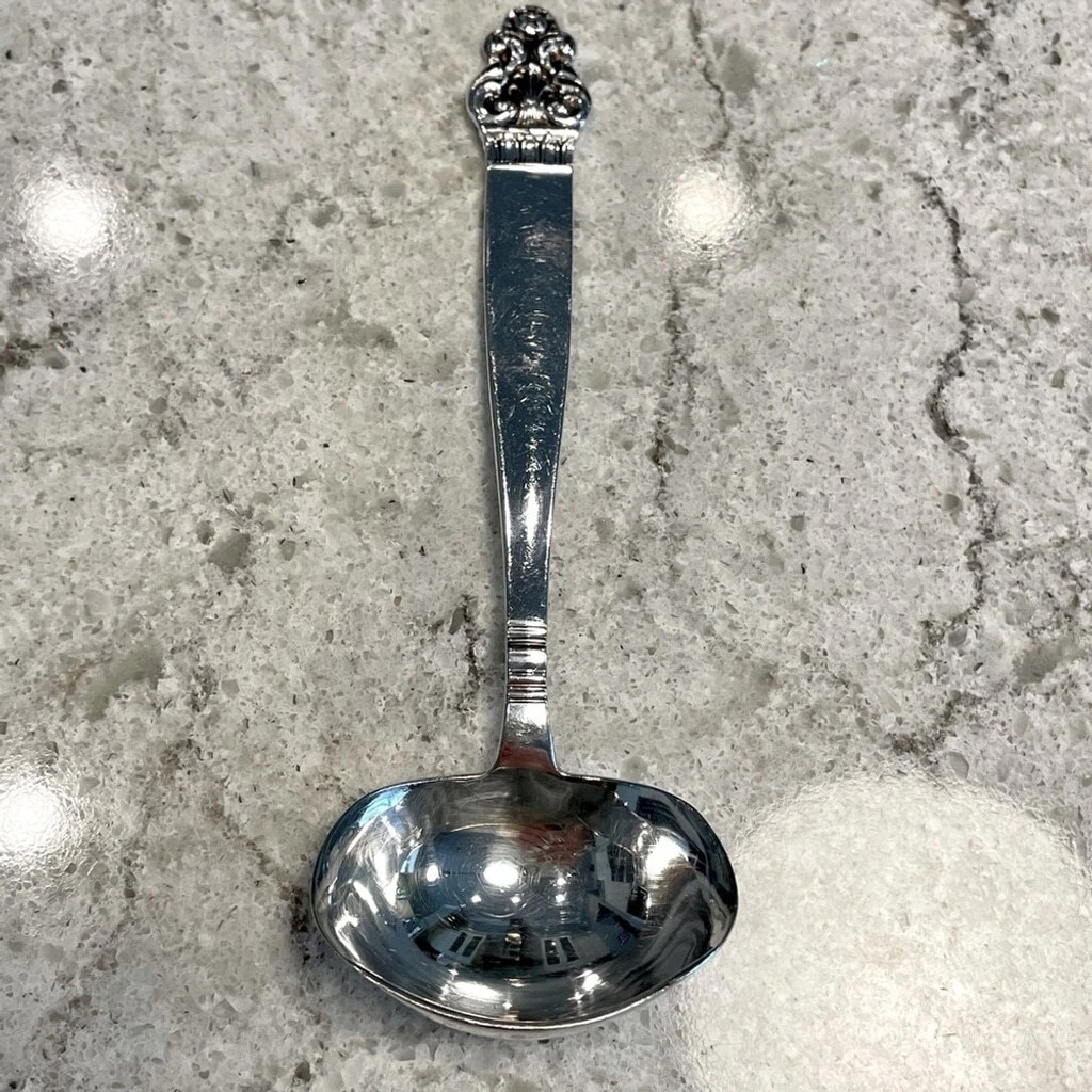 TH. Marthinsen Norway Cream Sauce Gravy Ladle Spoon Silver Plate