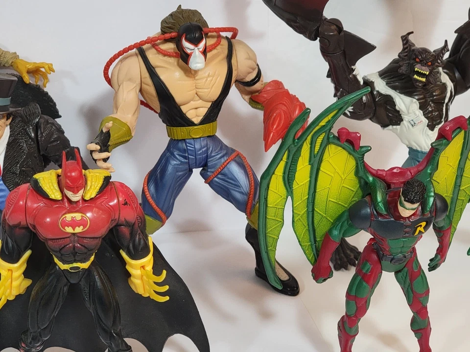 Kenner Lote de 7 Figuras Batman Leyendas de los Caballeros Oscuros 1996 Tarjetas incluidas Foto 4 de 4