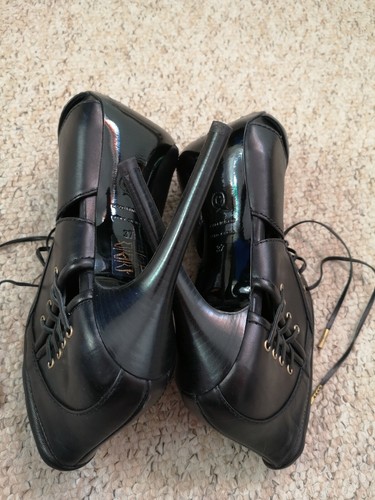 Stivali stringati da baseball iconici rari $995 Alexander Mcqueen College 37 4 - Foto 9 di 11