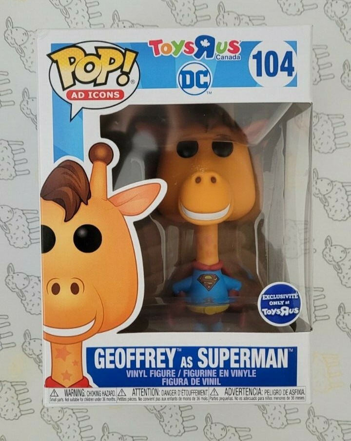 Geoffrey As Superman Funko Pop, Toys R Us Exclusive, Ad Icons 104