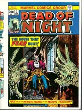 Dead of Night 2 COVER PROOF 1973 House That FEAR Built! Marvel Production Art