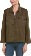 VELVET By Graham & Spencer Tristie Workwear Jacket Army S $158 D9
