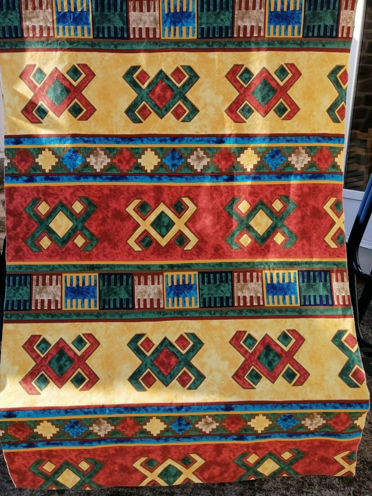Tissu ameublement tribal épais anti-usure pour rénover un fauteuil ancien