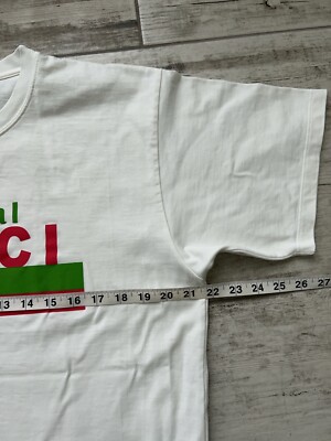 GUCCI original Tシャツ サイズ10 ホワイト Mens Gucci Original Big Logo White Tee T Shirt Oversize