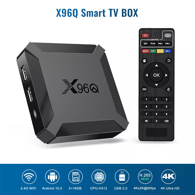 X96Q Android10 TV Box Allwinner H313 Quad Core 4K Smart TV BOX 2GB16GB Wifi Yout