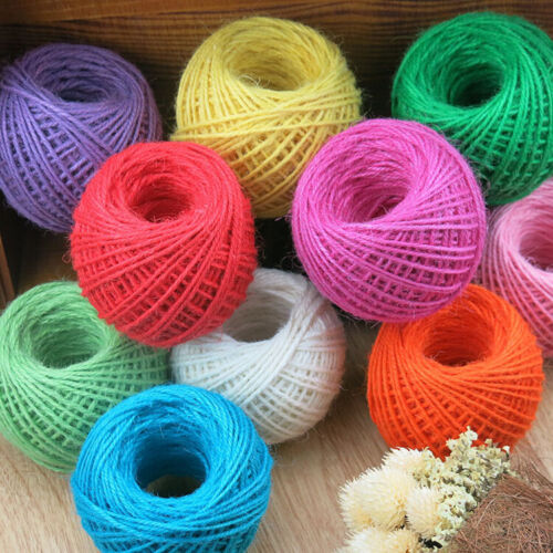 String Cord Gift Decor Craft DIY  Jute Twine Natural Fiber 50M Rope 3Ply Burlap - Picture 1 of 24