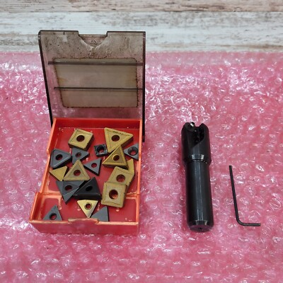 #ad #ad HB ROUSE 1quot; DIA. MACHINIST INDEXABLE END MILL H 134 32 3 4 SHANK Variety Inserts $49.98