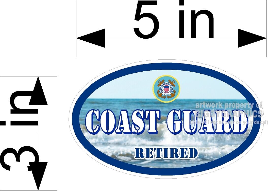 Dealing full price reduction COAST GUARD VINYL CAR TRUCK WALL RETIRED Limited time sale DECAL