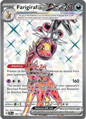 Farigiraf ex Holofoil NM Ultra Rare Temporal Forces 194/162