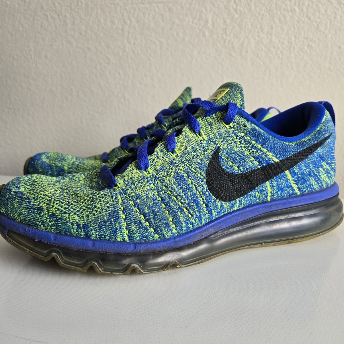 Nike Flyknit Max Racer Blue Volt 2015 Men display picture 1