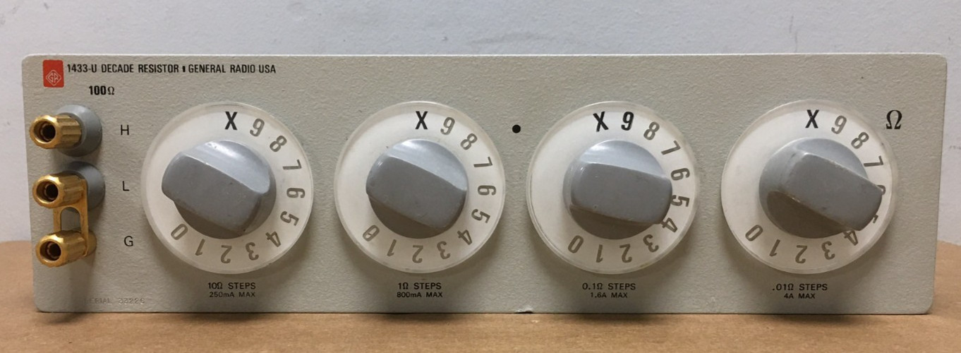General Radio Decade Resistor Type 1433-U (PARTS UNTESTED)